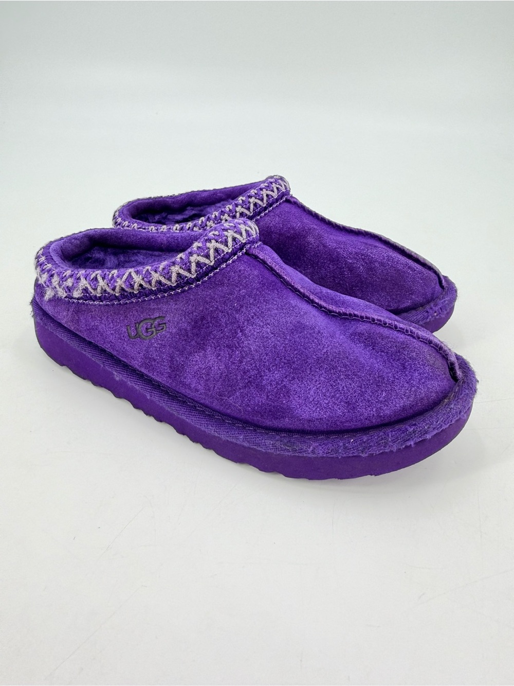 Ugg Kids Purple Slip On Slippers Shoes Girls 13